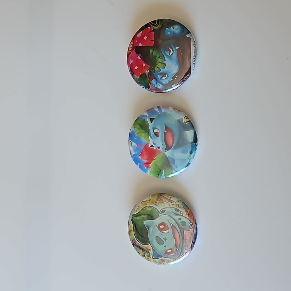 Pokémon Buttons Bulbasaur Evolution